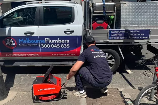 Local Malvern Plumber with service van and equipment